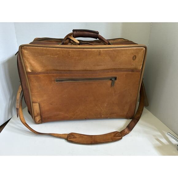 Vintage Hartmann Tan Leather Garment Bag (Rare) - Picture 6 of 16